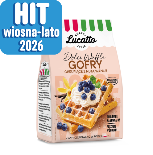 Przejdź do produktu Ciasto na gofry Lucatto 350g